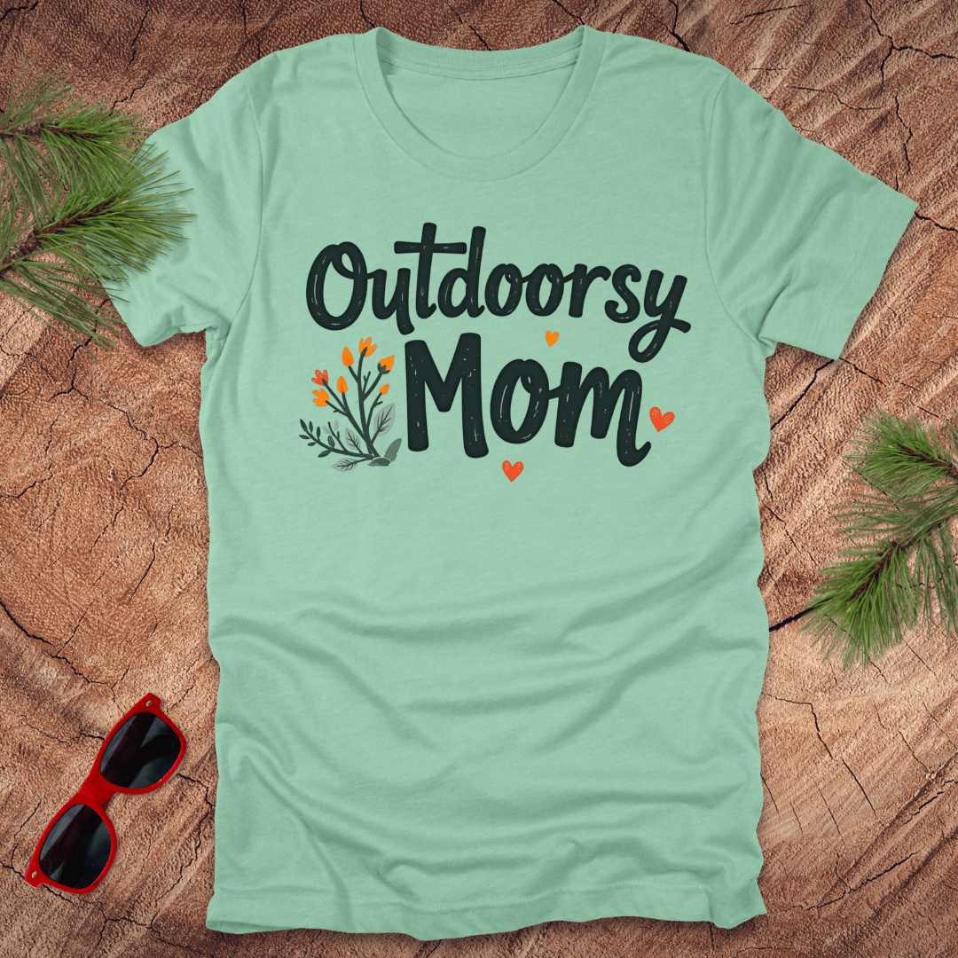 Outdoorsy Mom Tee - Wandering Owl Adventure Gear