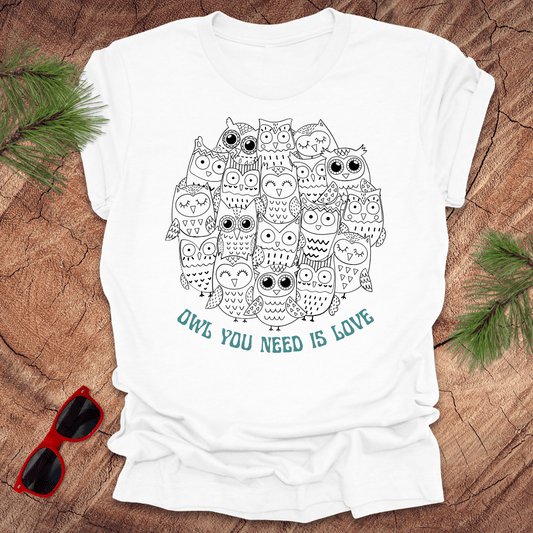 Owl You Need is Love Tee - Wandering Owl Adventure Gear