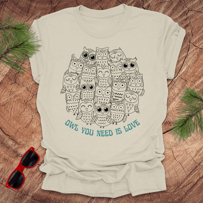 Owl You Need is Love Tee - Wandering Owl Adventure Gear