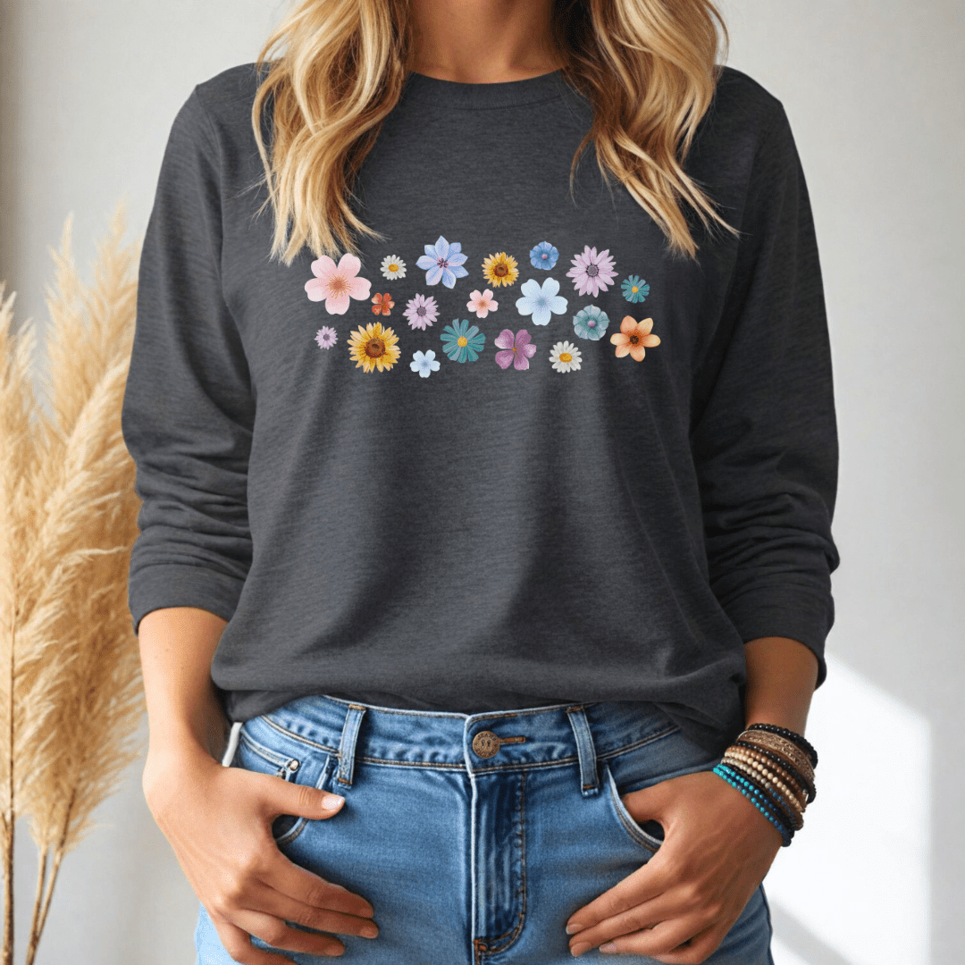 Parade of Flowers Long-Sleeve Tee