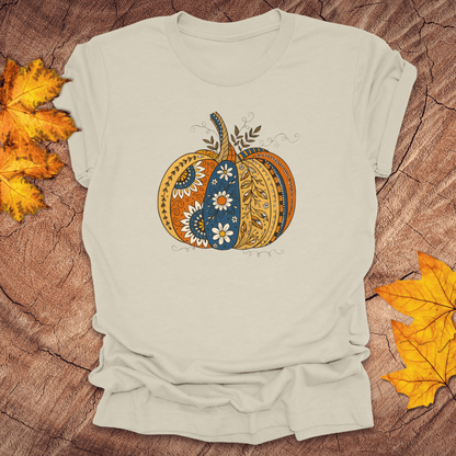 Patchwork Pumpkin Tee - Wandering Owl Adventure Gear