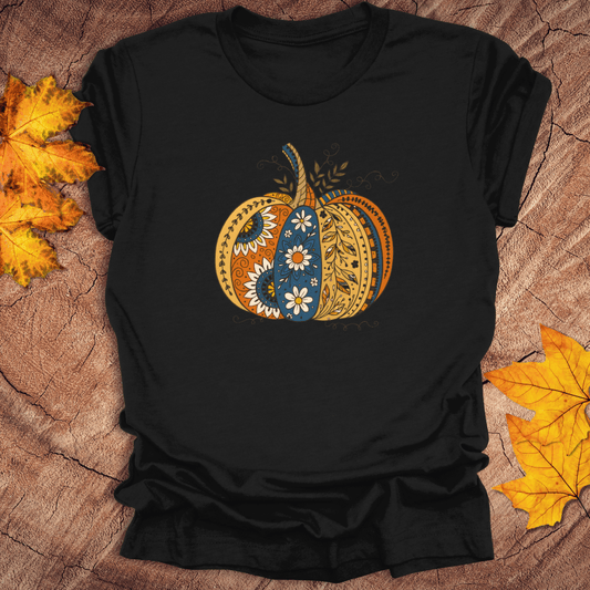 Patchwork Pumpkin Tee - Wandering Owl Adventure Gear