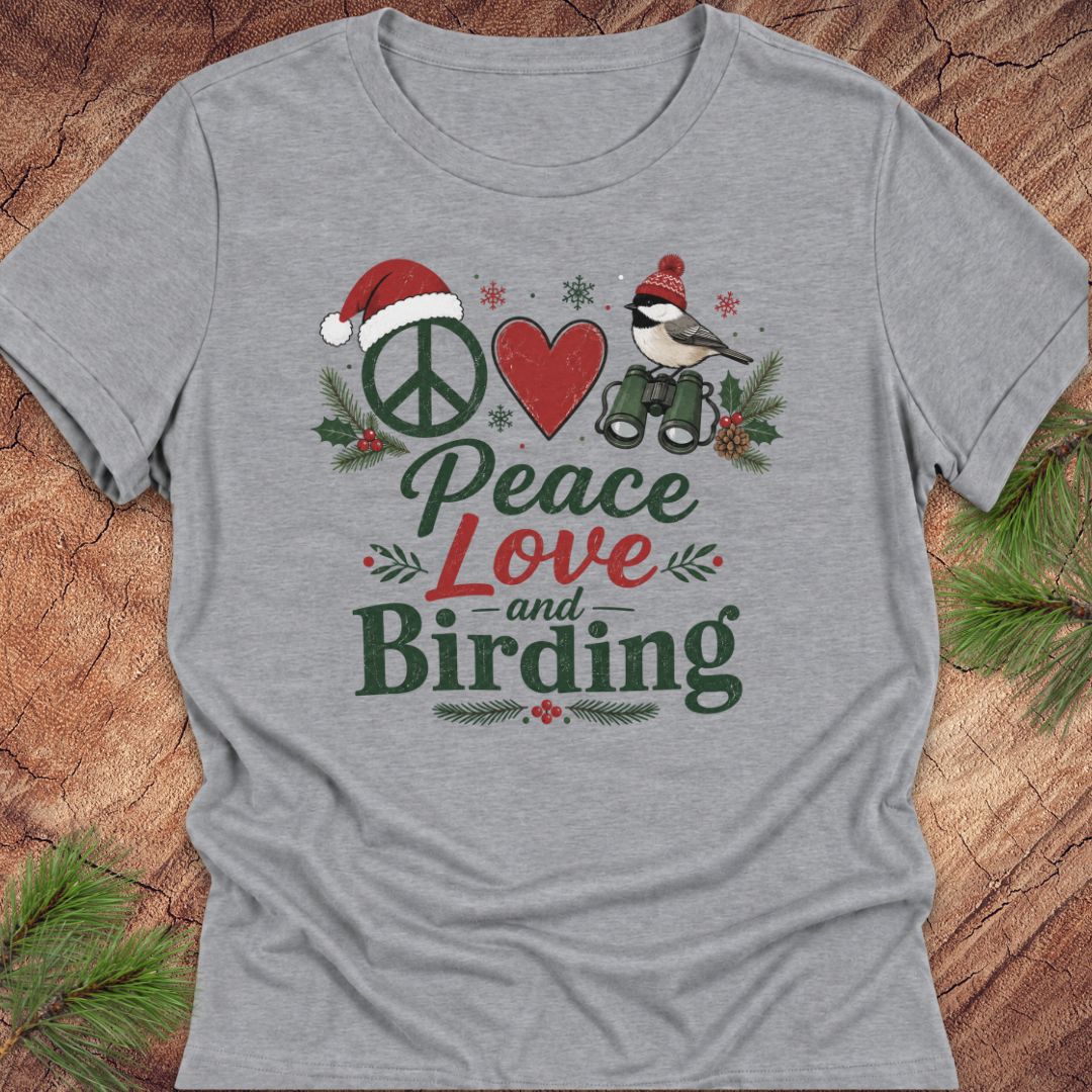 Peace Love and Birding Women's Relaxed Tee