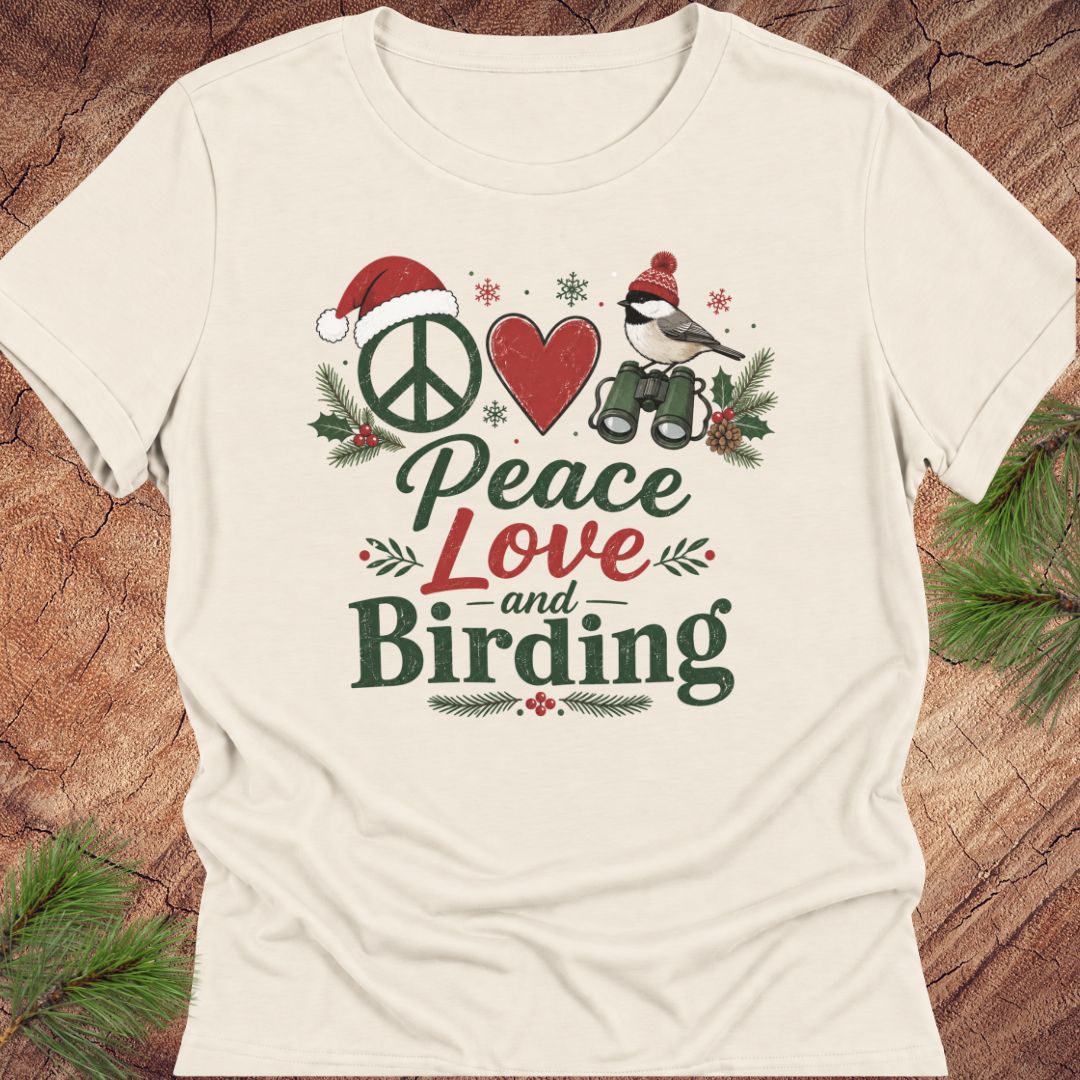 Peace Love and Birding Women's Relaxed Tee