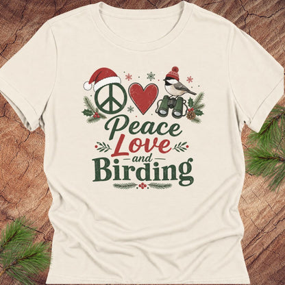 Peace Love and Birding Women's Relaxed Tee