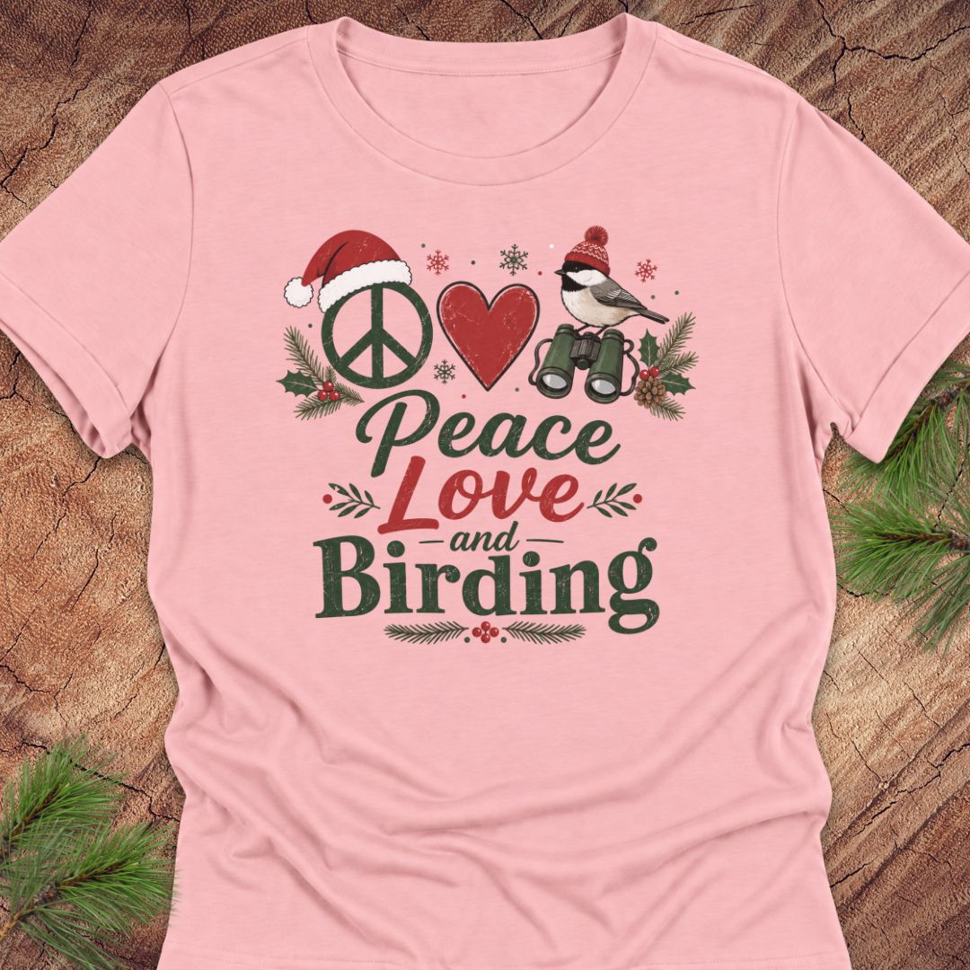 Peace Love and Birding Women's Relaxed Tee