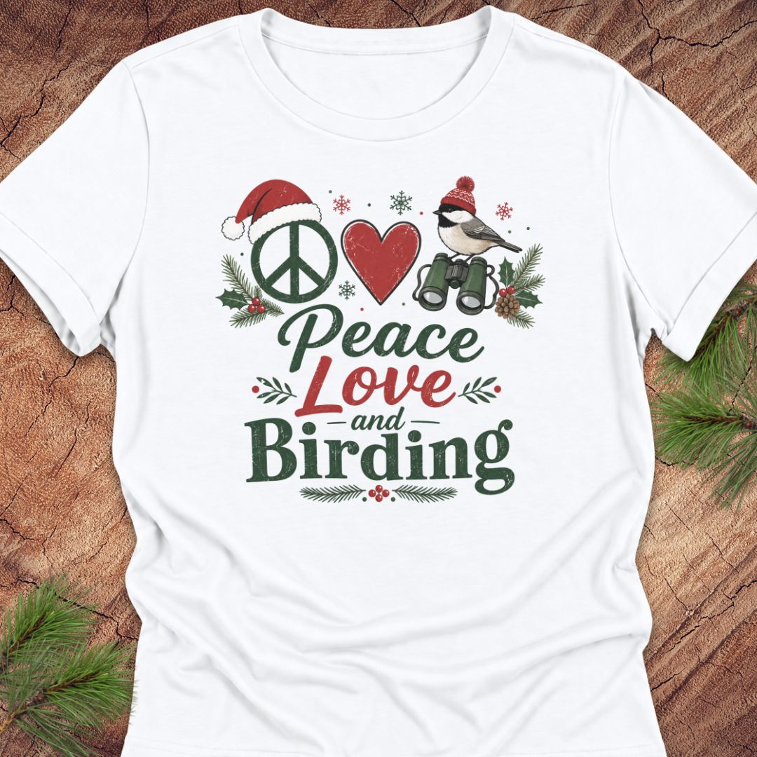 Peace Love and Birding Women's Relaxed Tee
