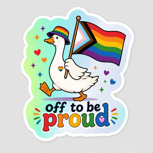 Pride Goose Sticker- Add-On Only