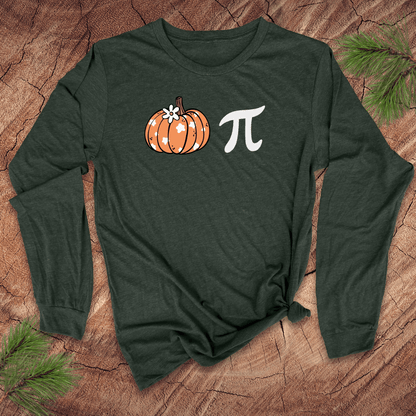 Pumpkin Pi Long - Sleeve Tee - Wandering Owl Adventure Gear