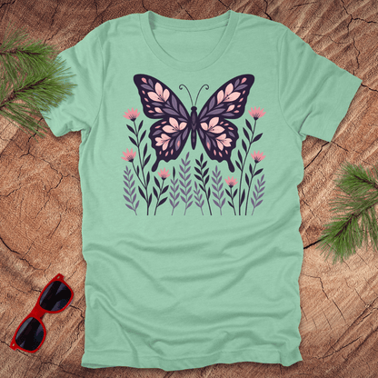 Purple Butterfly Tee - Wandering Owl Adventure Gear