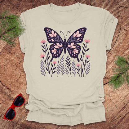 Purple Butterfly Tee - Wandering Owl Adventure Gear
