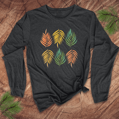 Rainbow Leaves Long - Sleeve Tee - Wandering Owl Adventure Gear
