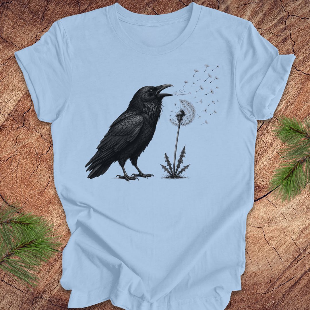 Raven Dandelion Tee — Baby Blue