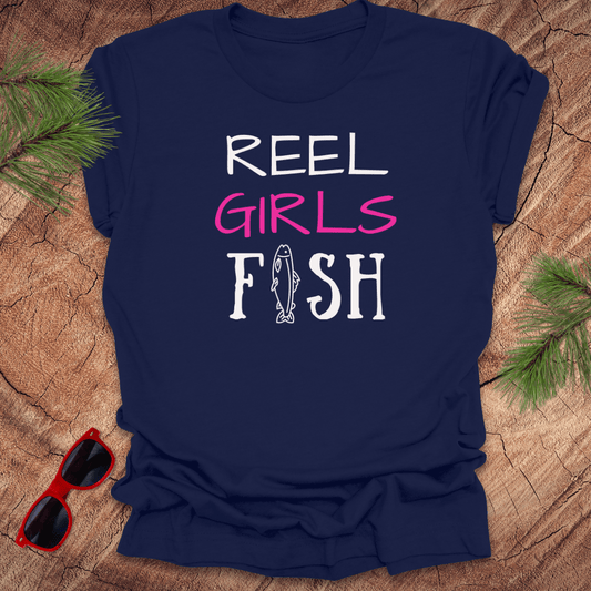 Reel Girls Fish Tee - Wandering Owl Adventure Gear