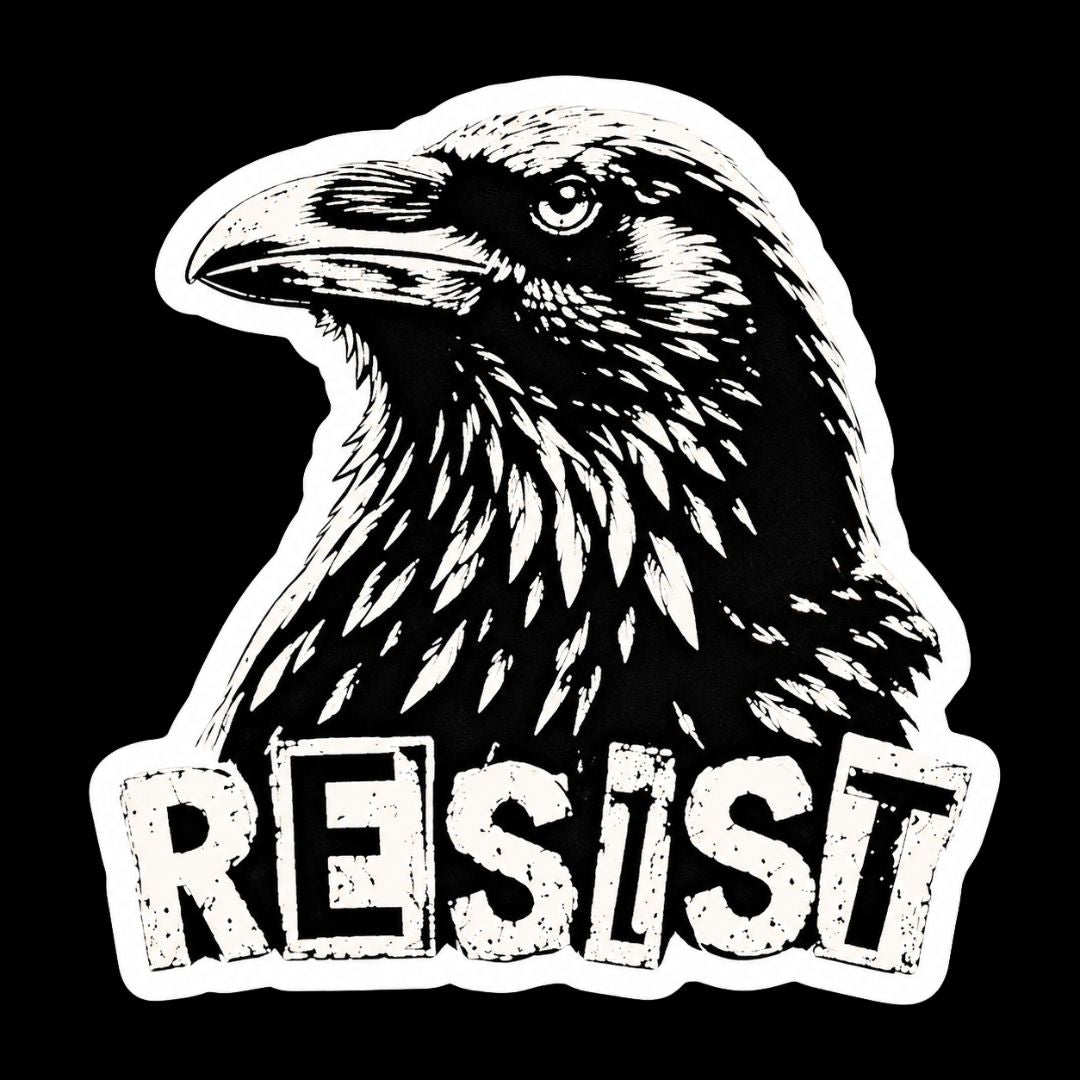 Resist Raven sticker