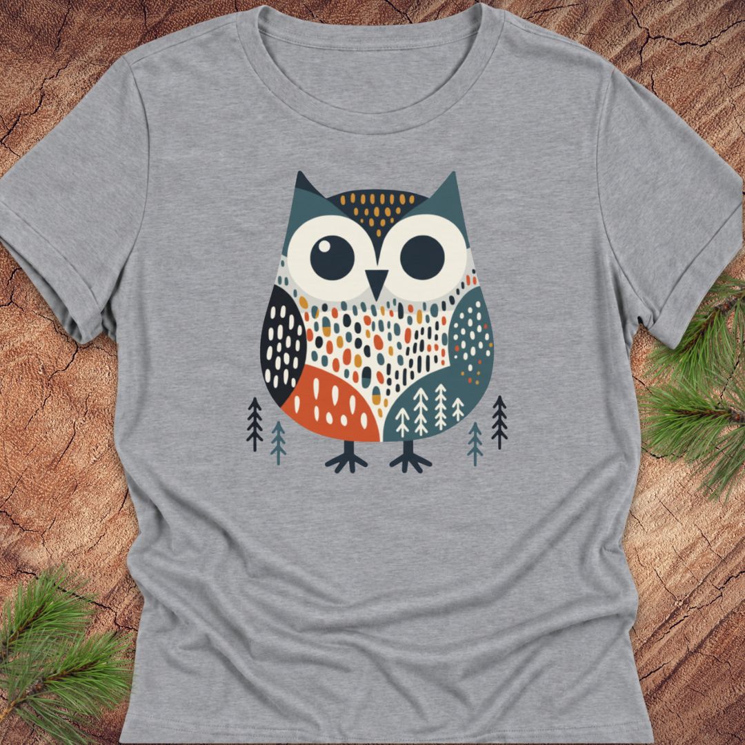 Retro Owl Women's Relaxed Tee