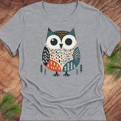 Retro Owl Women's Relaxed Tee