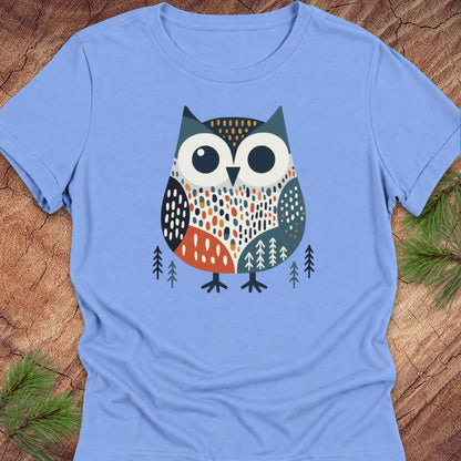 Retro Owl Women's Relaxed Tee