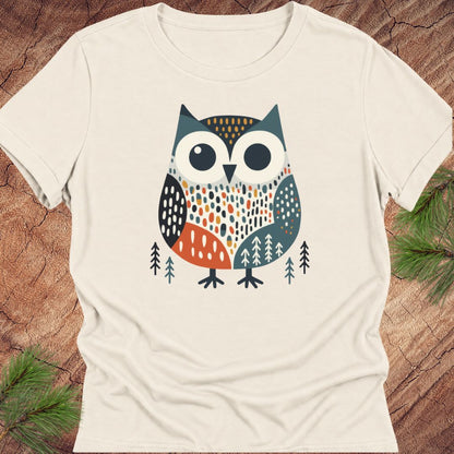 Retro Owl Women's Relaxed Tee