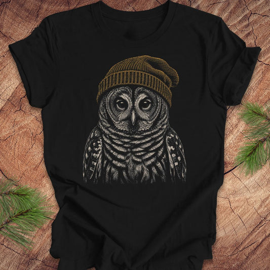Fuzzy Cap Barred Owl Tee