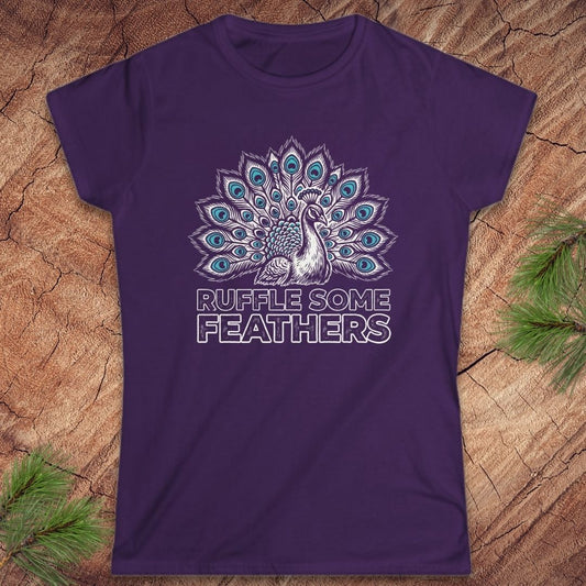 Ruffle Feathers Peacock Women's Tee