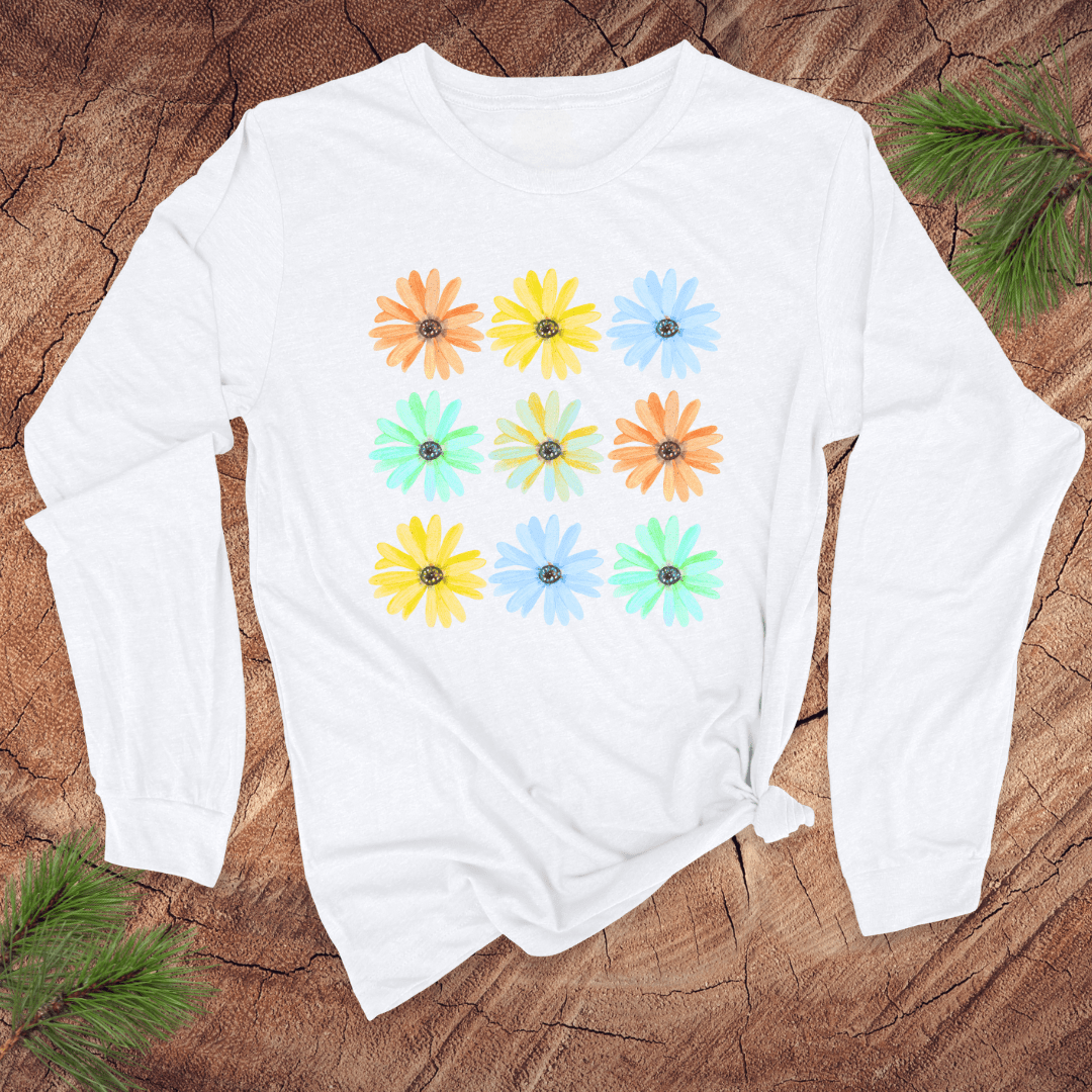 Seeing Daisies Long - Sleeve Tee - Wandering Owl Adventure Gear