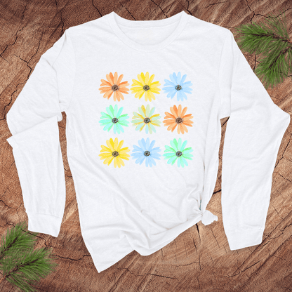Seeing Daisies Long - Sleeve Tee - Wandering Owl Adventure Gear
