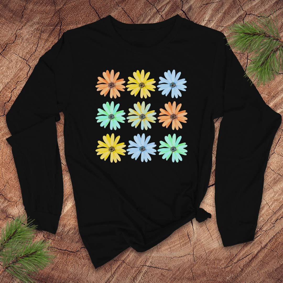 Seeing Daisies Long - Sleeve Tee - Wandering Owl Adventure Gear