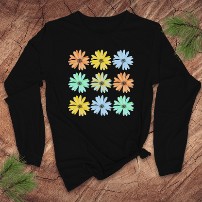Seeing Daisies Long - Sleeve Tee - Wandering Owl Adventure Gear