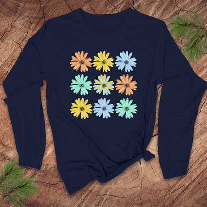 Seeing Daisies Long - Sleeve Tee - Wandering Owl Adventure Gear