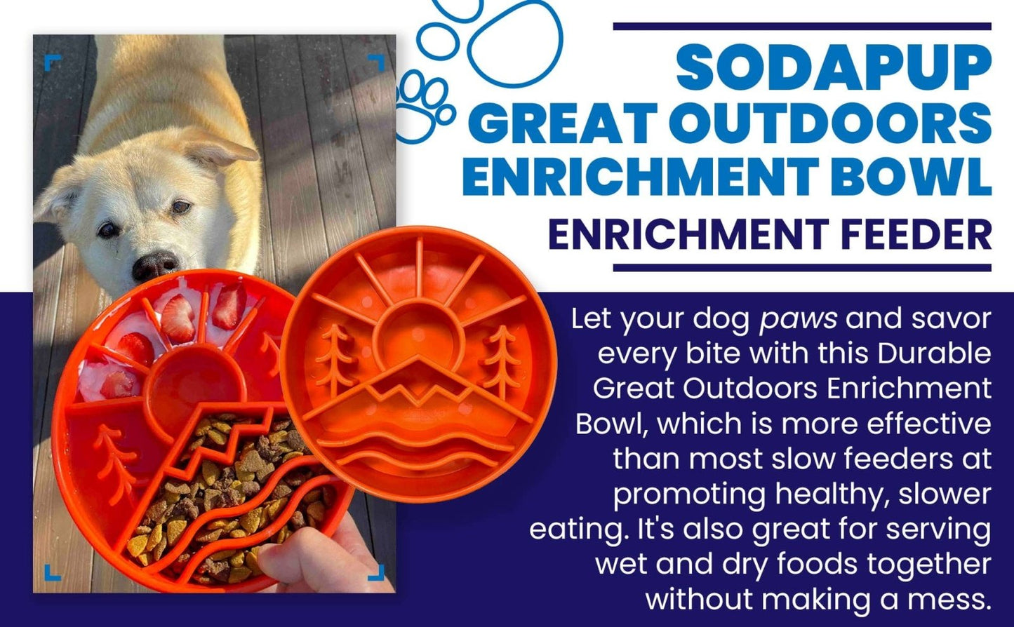 Slow Feeder Enrichment Dog Bowl - Wandering Owl Adventure Gear