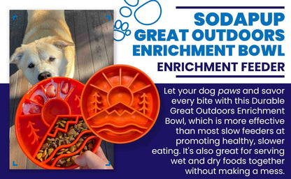 Slow Feeder Enrichment Dog Bowl - Wandering Owl Adventure Gear