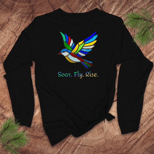 Soar. Fly. Rise Bird Long-Sleeve Tee