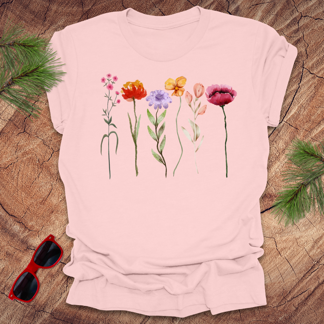 Tall Flowers Art Tee