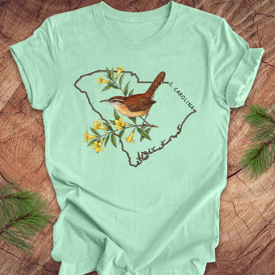South Carolina Wren and Jessamine Tee