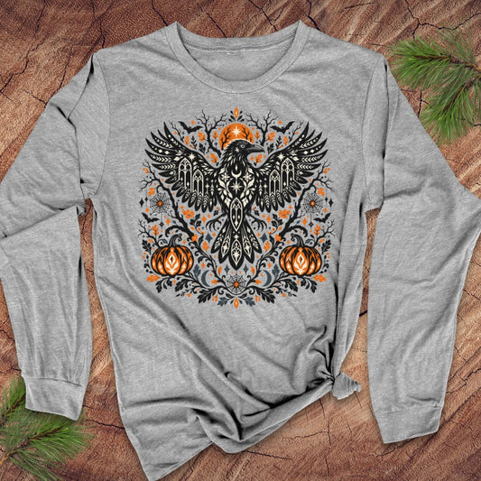 Spooky Crow Long-Sleeve Tee