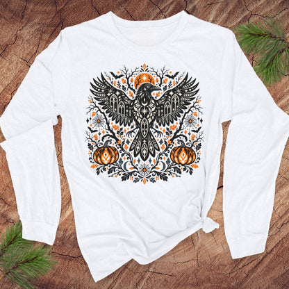 Spooky Crow Long-Sleeve Tee
