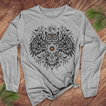 Spooky Owl Long-Sleeve Tee
