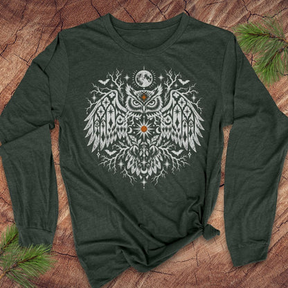 Spooky Owl Long-Sleeve Tee