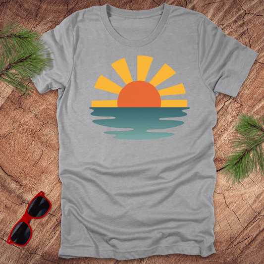Sunset Waves Unisex Tee - Wandering Owl Adventure Gear
