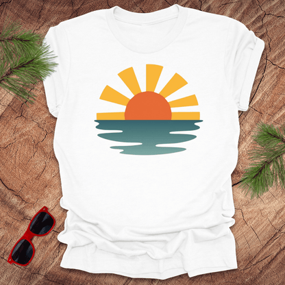 Sunset Waves Unisex Tee - Wandering Owl Adventure Gear