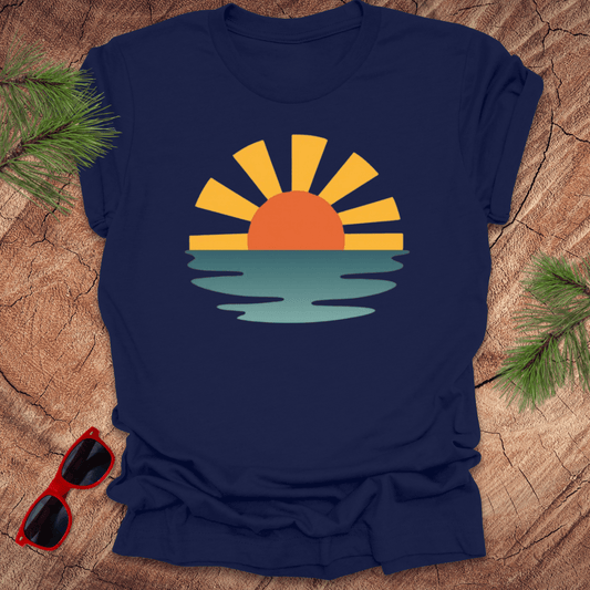 Sunset Waves Unisex Tee - Wandering Owl Adventure Gear