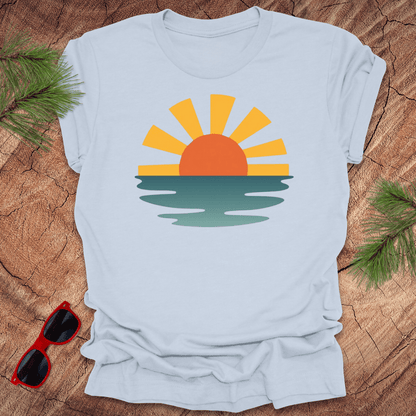 Sunset Waves Unisex Tee - Wandering Owl Adventure Gear