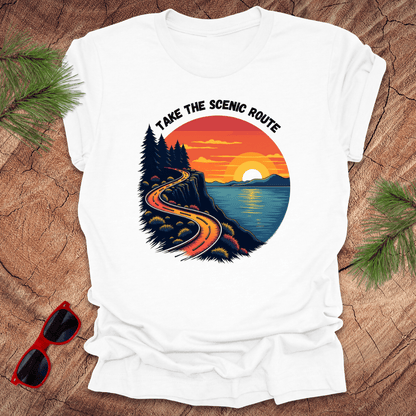 Take the Scenic Route Tee - Wandering Owl Adventure Gear