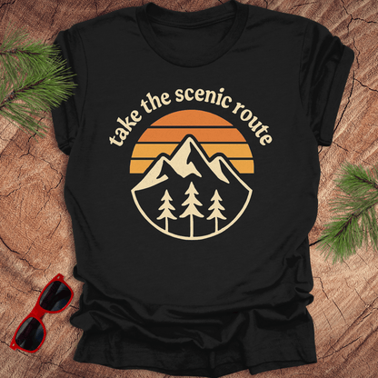 Take the Scenic Route Tee - Wandering Owl Adventure Gear