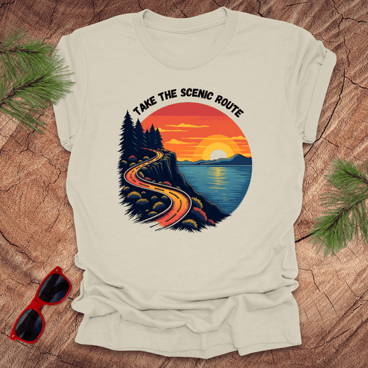 Take the Scenic Route Tee - Wandering Owl Adventure Gear