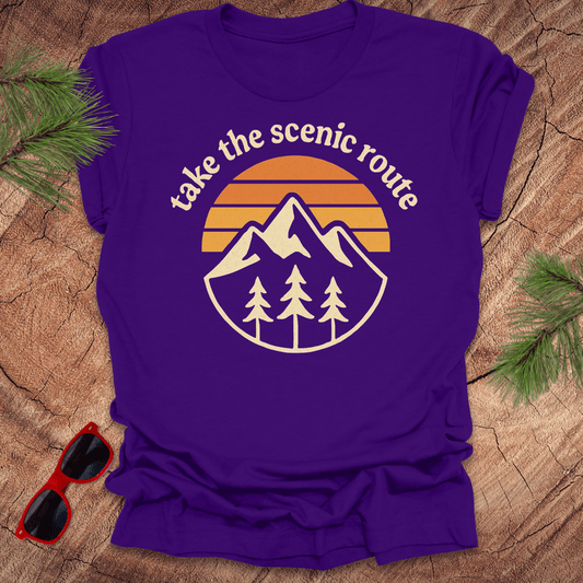 Take the Scenic Route Tee - Wandering Owl Adventure Gear