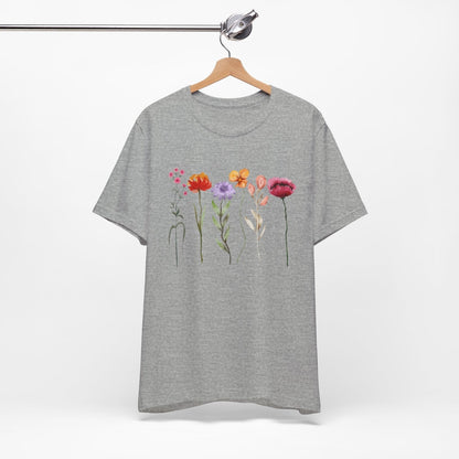 Tall Flowers Art Tee - Wandering Owl Adventure Gear