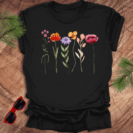 Tall Flowers Art Tee - Wandering Owl Adventure Gear