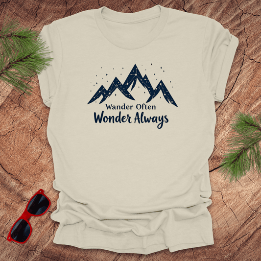 Wander Often, Wonder Always Tee - Wandering Owl Adventure Gear